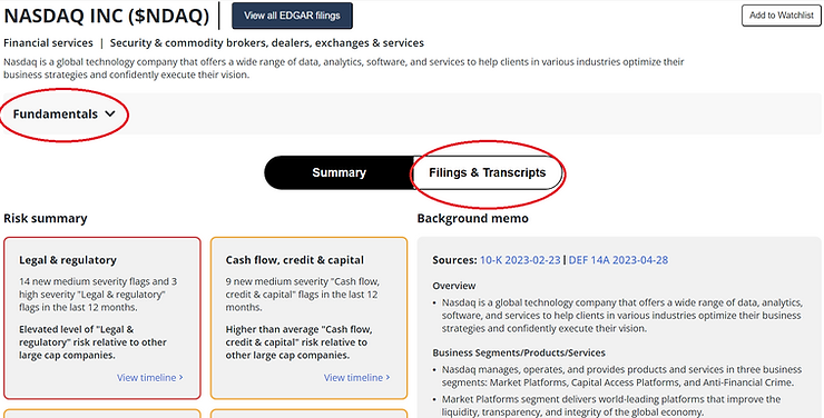 The company page's new look