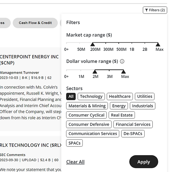Improved news feed filterred